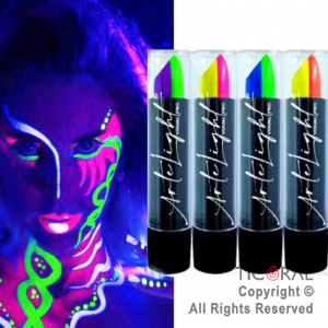 MAQUILLAJE ARTISTICO LABIAL DUO FLUO COLORES COMBINADOS (BLISTER X 4 UNID - 20 GR)